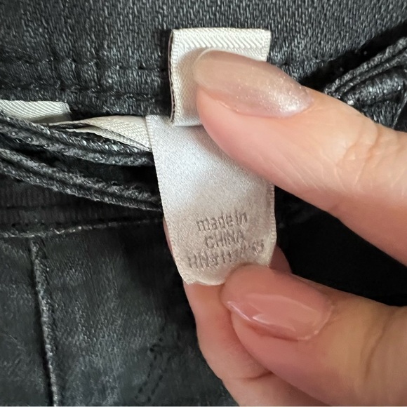 MNG Washed Black Moto Skinny Textured Denim‎ Jeans - Picture 7 of 11